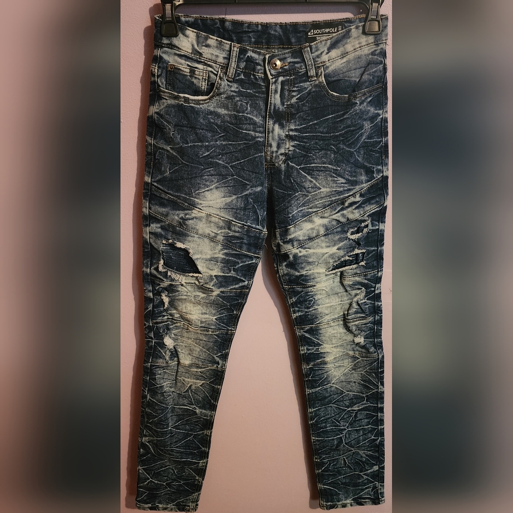 SouthPole Mens Distressed Jeans